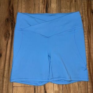 Light blue bike shorts